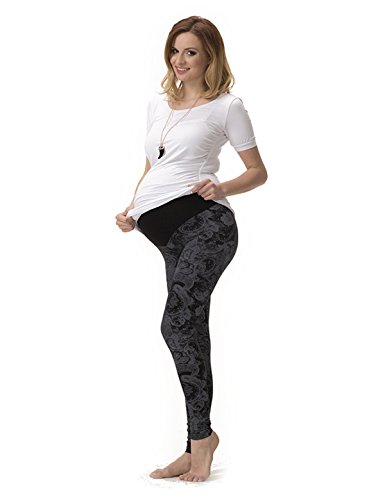 Umstand Hose Muster Leggings Umstandsleggings lang gekämmte Baumwolle Muster 8 M von YESET