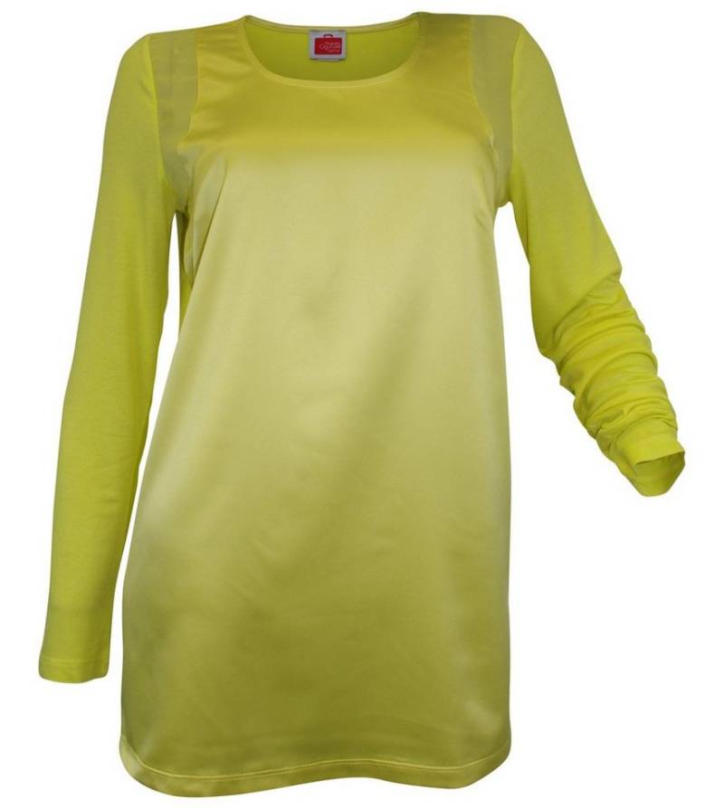 YESET Blusentop Blusenshirt Shirt Bluse Tunika langarm lemon 095187 Taillierte von YESET