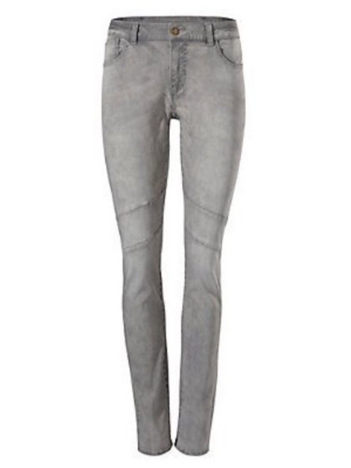 YESET Boyfriend-Jeans Damen Boyfriend Jeans Hose Karottenform Chino Stretch grau 135163 von YESET