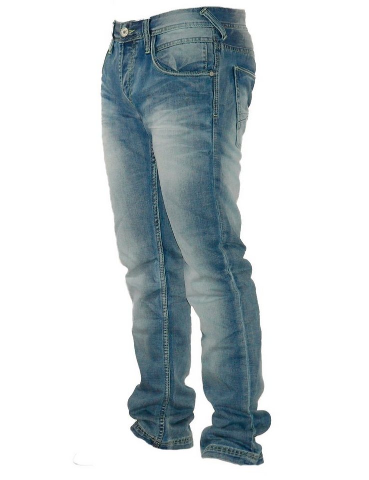 YESET Boyfriend-Jeans Herren Jeans Hosen mit Knopfverschluss X3C14M26 von YESET