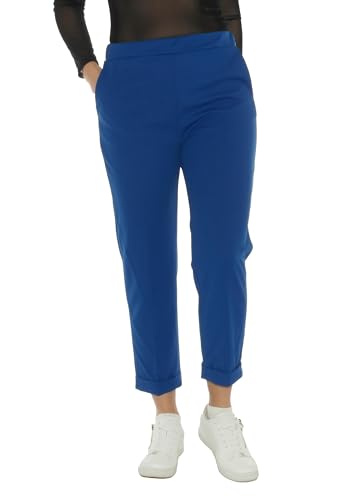 YESET Chino Stretch Capri 7/8 Hose Taschen gerade Schlupfhose Stretchhose YPMCCT2183 blau 38-L von YESET