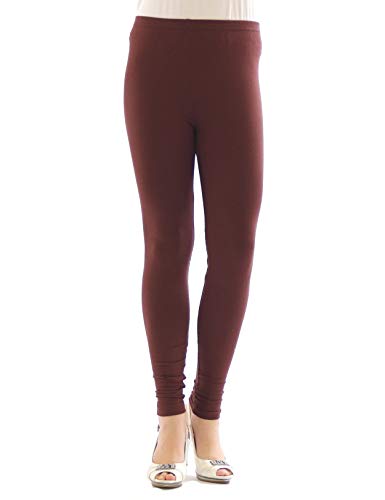 YESET Damen Lange Leggings Leggins lang Baumwolle Hose Röre Herren Wäsche BRAUN M von YESET