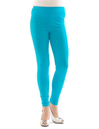 YESET Damen Lange Leggings Leggins lang Baumwolle Hose Röre Herren Wäsche HELLBLAU M von YESET