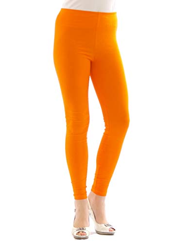 YESET Damen Lange Leggings Leggins lang Baumwolle Hose Röre Herren Wäsche ORANGE L von YESET