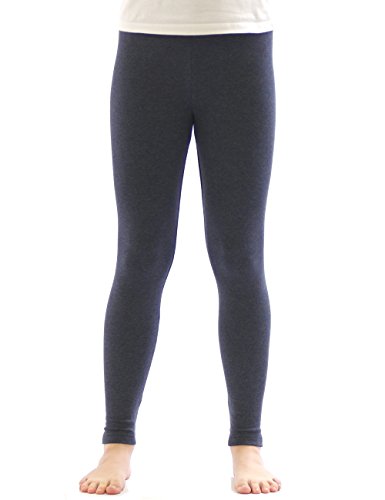 YESET Kinder Thermo Mädchen Leggings Fleece Hose lang Leggins aus Baumwolle Jeans 128 von YESET