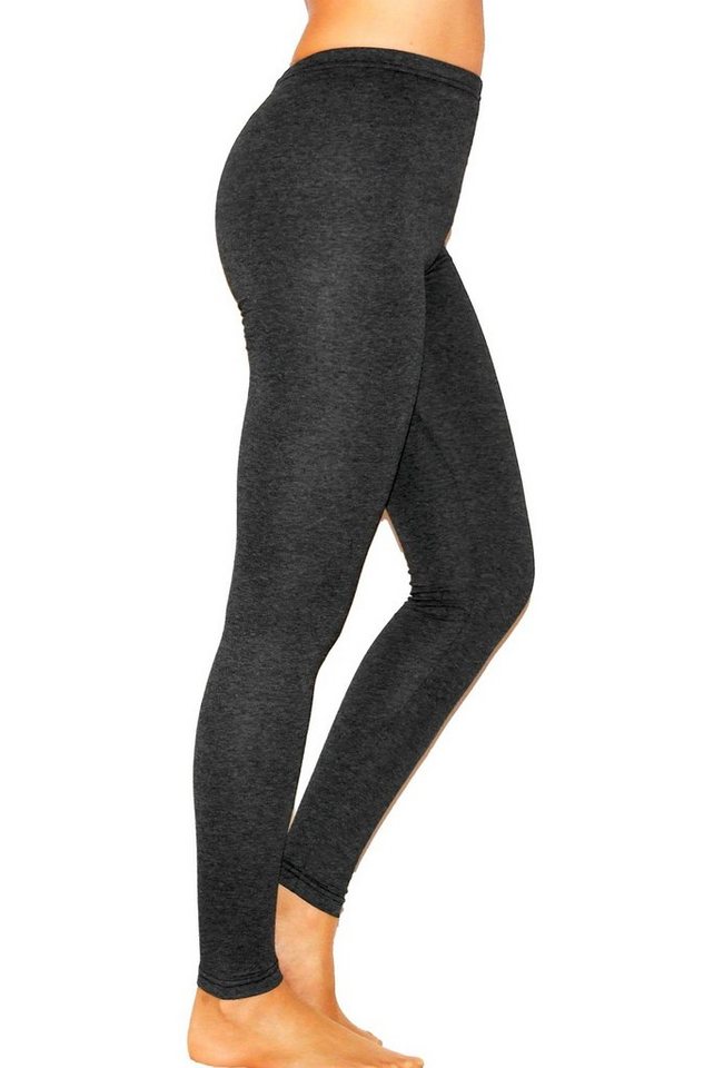 YESET Leggings Damen Leggings lang Hose Gamaschen DUNKELGRAU S-34 von YESET