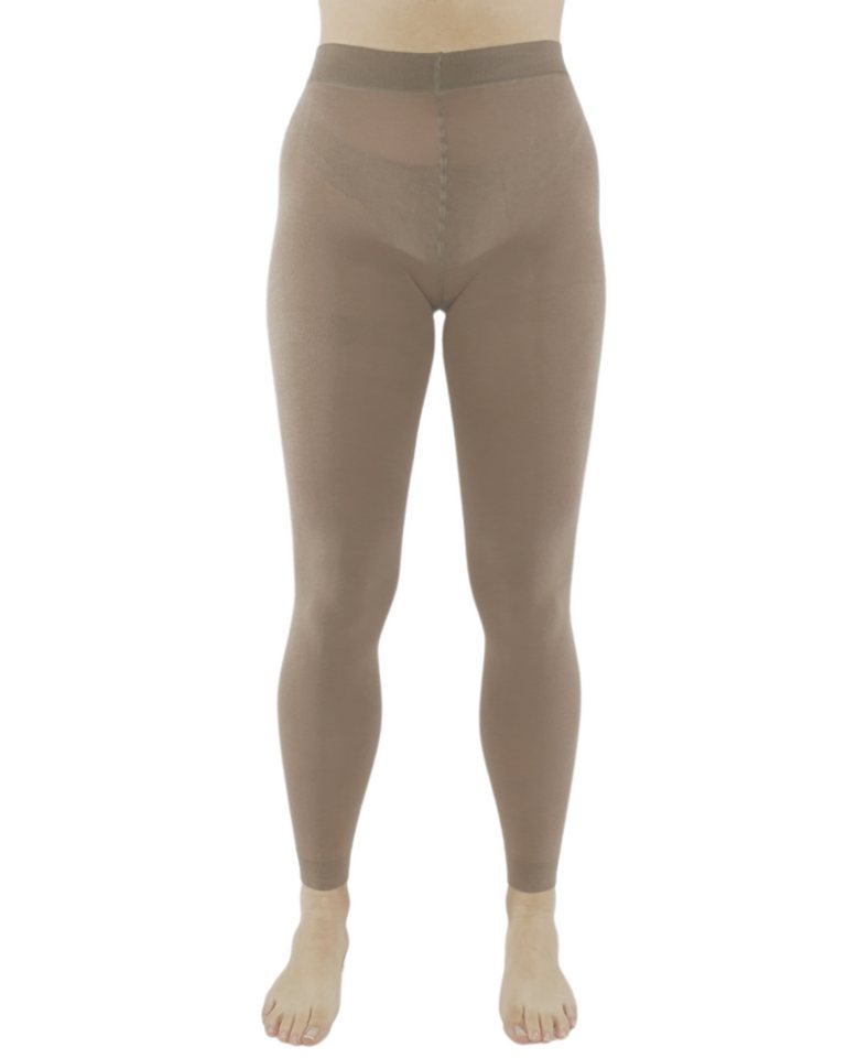 YESET Leggings Leggings 300 DEN Thermo Skiunterwäsche Funktionsunterhose weich taupe 300 DENIER von YESET
