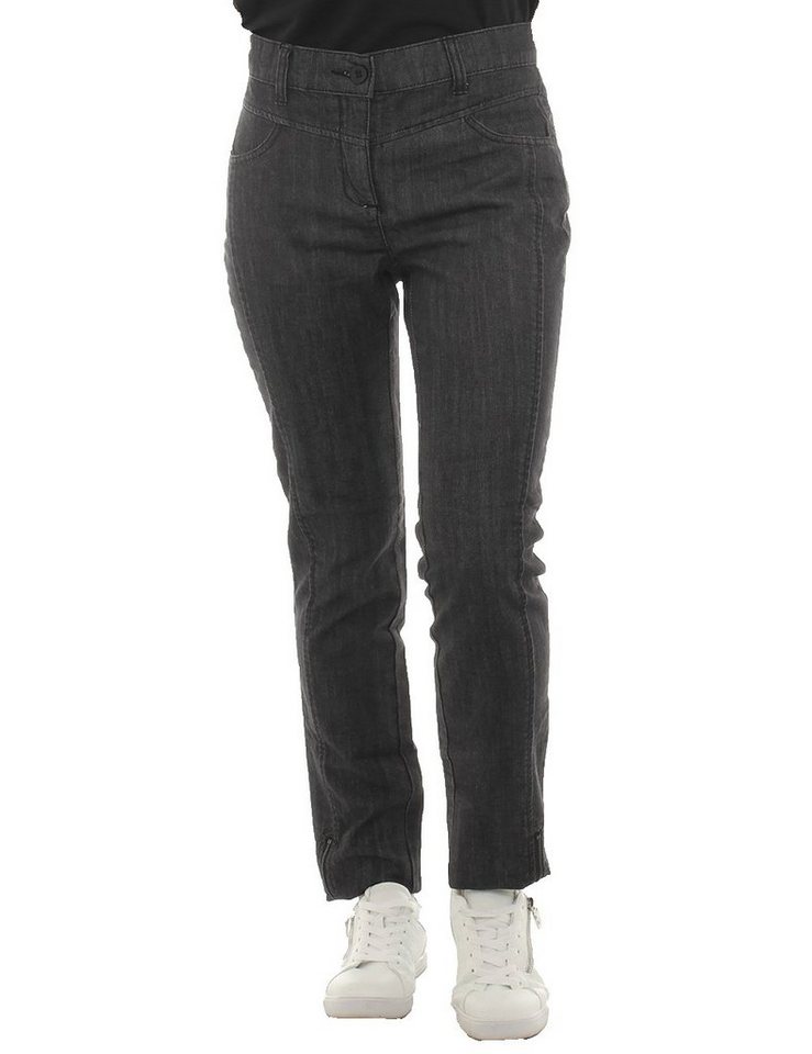 YESET Röhrenhose Damen Röhrenhose Jeans Hose black denim 099607 von YESET