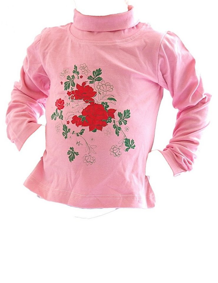 YESET Rollkragenpullover Kinder Mädchen Rollkragenpullover Langarm Rose BFL-HN-02 von YESET