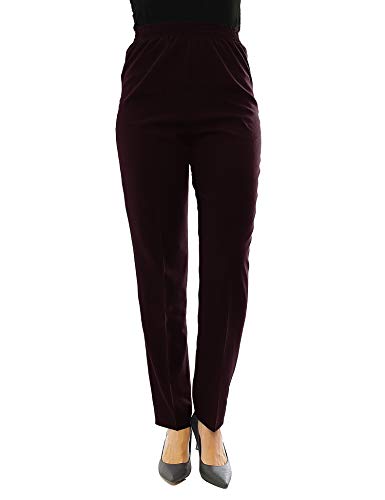 YESET Schlupfhose Damen Hose Baumwolle Dehnbund Business Classic braun 164 46/4XL YESET Schlupfhose Damen Hose Baumwolle Dehnbund Business Classic braun 164 46/4XL von YESET