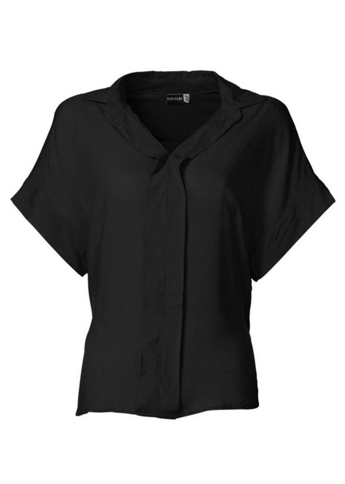 YESET Shirtbluse Damen Bluse Tunika Kurzarm Hemd Shirt schwarz 915379 von YESET