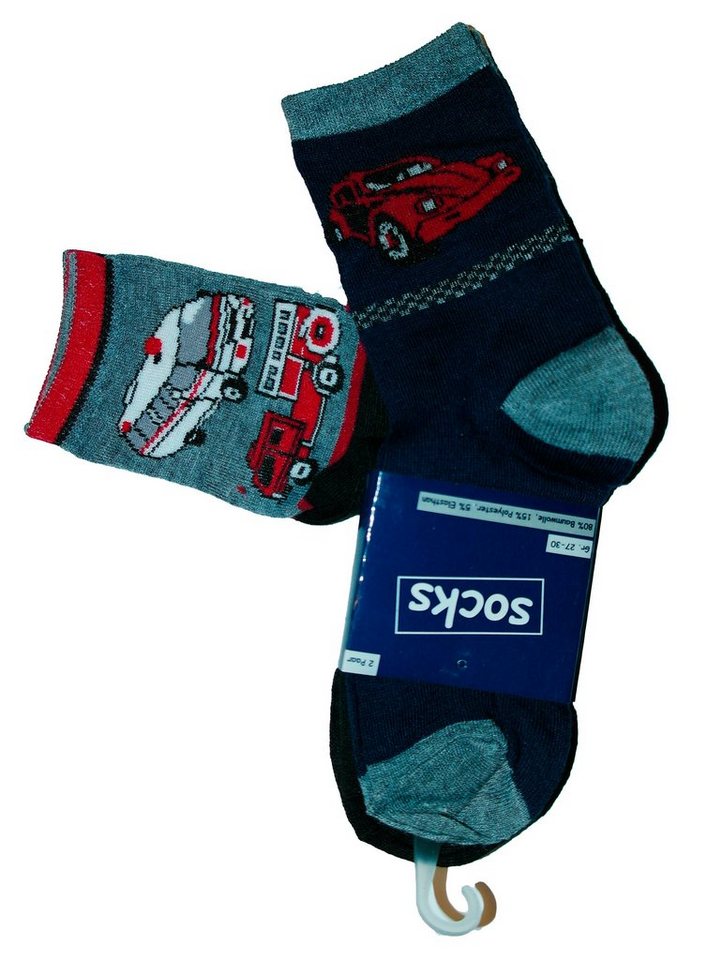 YESET Socken Kinder Jungen Socken 2 Paar Strümpfe verschiedene Motive von YESET