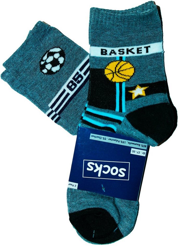 YESET Socken Kinder Jungen Socken 2 Paar Strümpfe verschiedene Motive von YESET