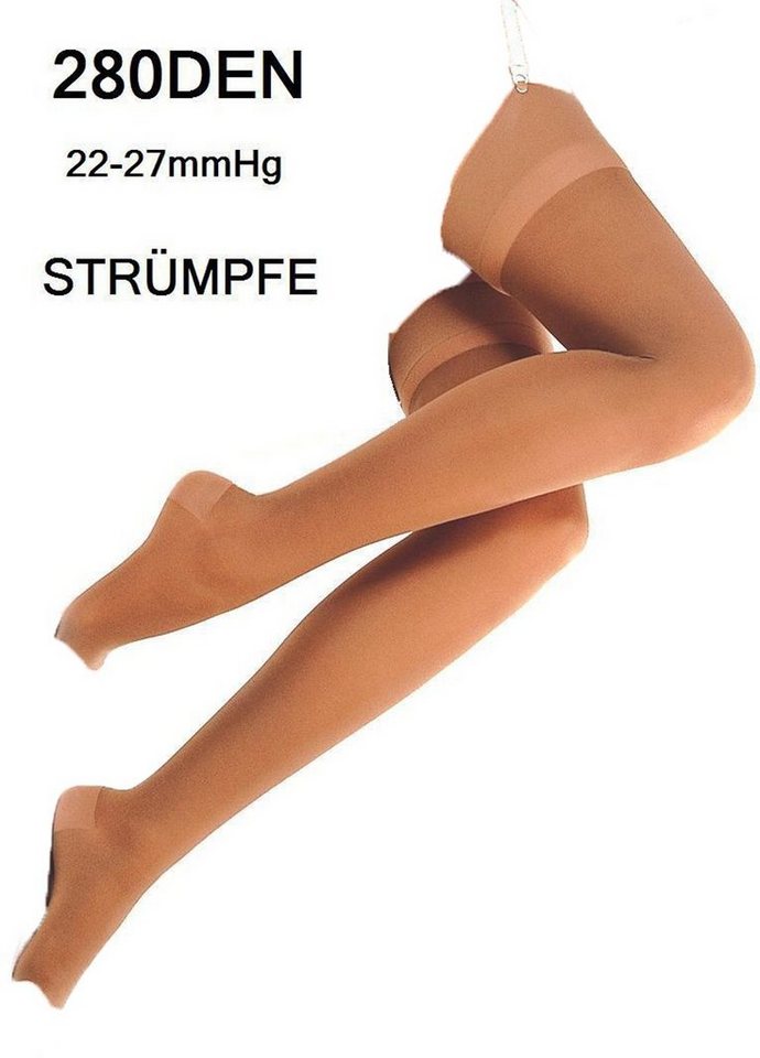 YESET Strumpfhose Stützstrümpfe Straps-Strümpfe Kompressionsstrümpfe Zehen offen 280DEN 280 DEN Kompression von YESET