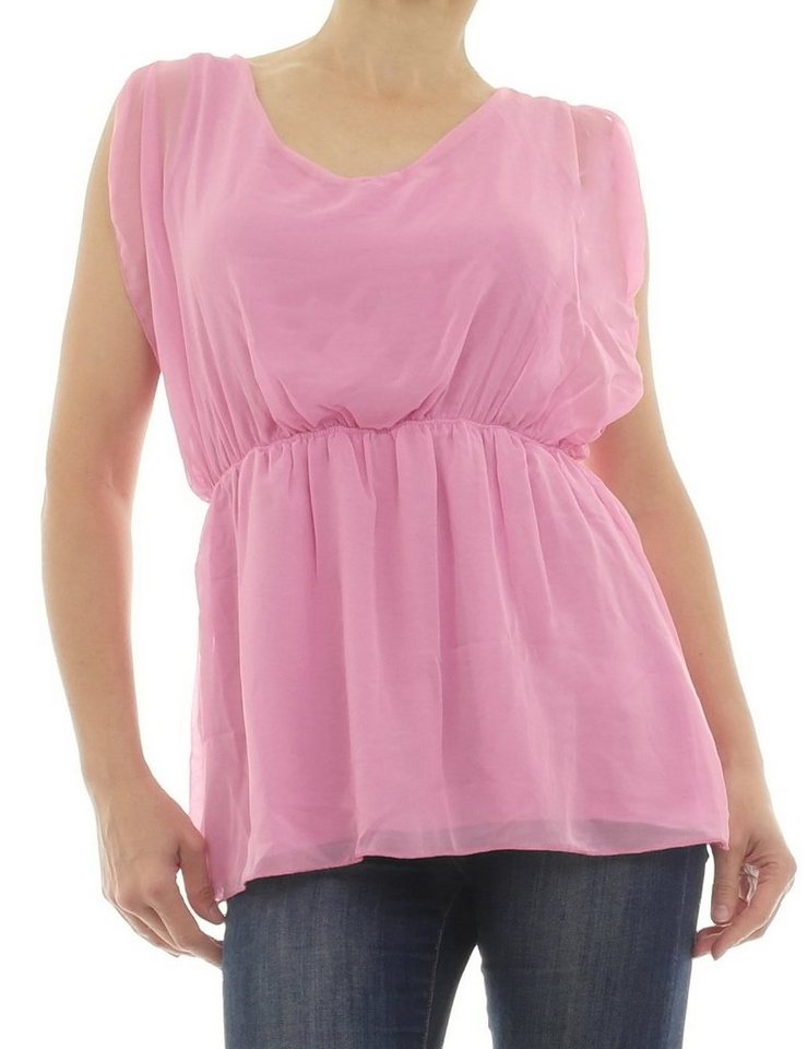 YESET Tunika Damen Tunika Shirt ärmellos pink 913023 von YESET