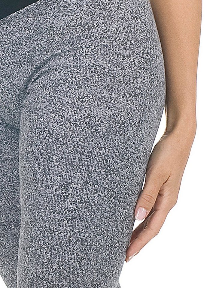 YESET Umstandshose Umstand Capri Hose 3/4 Muster Umstandshose Leggings Leggins gekämmte B von YESET