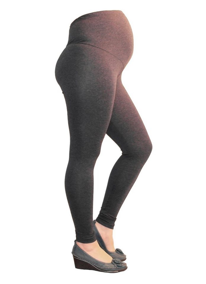 YESET Umstandsleggings Umstand Thermo Leggings Hose lang Fleece Gamaschen dunkelgrau S-34 Thermoleggings von YESET