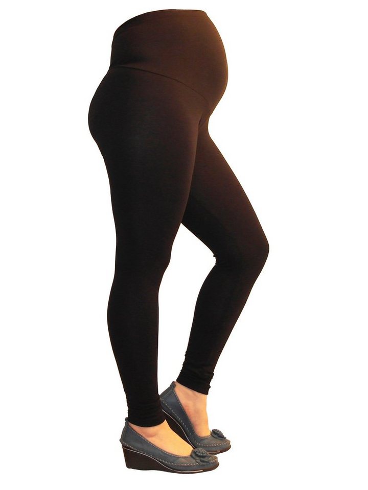 YESET Umstandsleggings Umstand Thermo Leggings Hose lang Fleece Gamaschen schwarz S-34 Thermoleggings von YESET