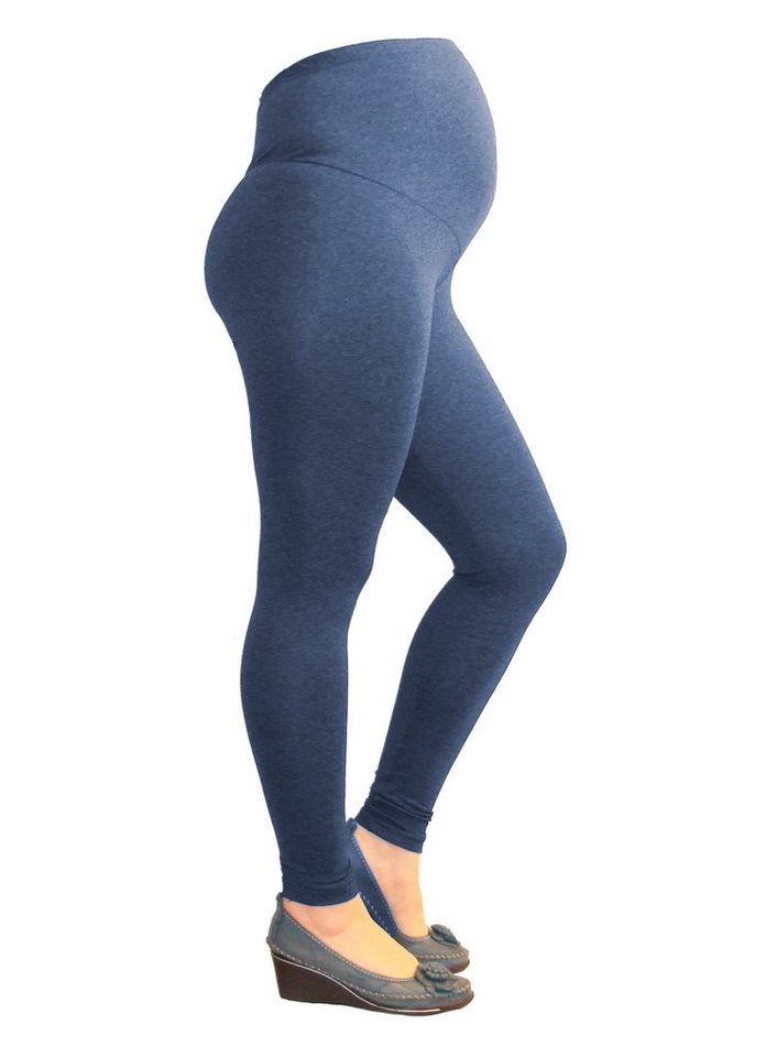 YESET Umstandsleggings Umstand Umstandsleggings lang aus Baumwolle Leggings Jeans XL - 42 Blickdicht von YESET