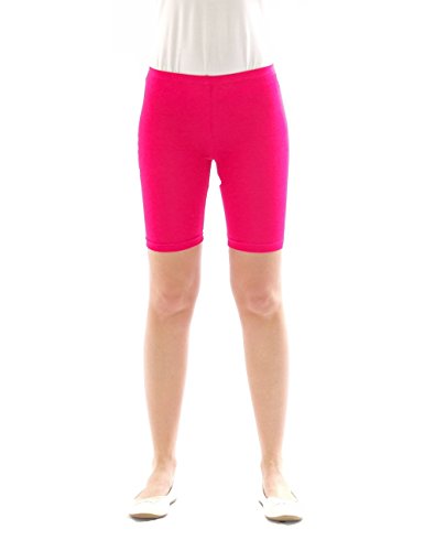 YESET Kinder Shorts Sport Pants Sportshorts Kurze Leggings aus Baumwolle Jungen Mädchen pink 134 von YESET