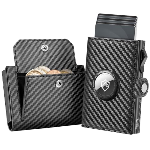YESIIW Geldbörse Herren Apple Airtag Slim Wallet Mit XL Münzfach, Kartenetui, Kartenhalter, Smart Wallets for Men Mit RFID Schutz, 2×ID-Fenster YESIIW Geldbörse Herren Apple Airtag Slim Wallet Mit XL Münzfach, Kartenetui, Kartenhalter, Smart Wallets for Men Mit RFID Schutz, 2×ID-Fenster von YESIIW