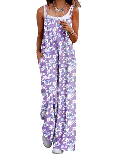 YESNO Damen Latzhose mit Beiläufig Retro Oversize Loose Hose Größe Baggy Jumpsuit Sommerhose L PZZCRDE 345 von YESNO