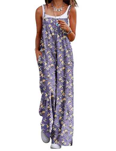 YESNO Damen Latzhose mit Beiläufig Retro Oversize Loose Hose Größe Baggy Jumpsuit Sommerhose XS PZZCRDE 08 von YESNO