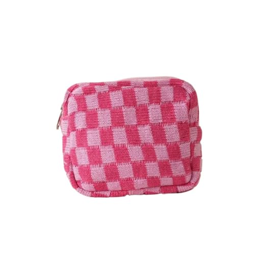 Ins Schachbrett-Kosmetiktasche für Damen, niedliches Gittermuster, Make-up-Tasche, kariert, multifunktional, Aufbewahrungstasche, Nr. 3, Einheitsgröße von YETONADO
