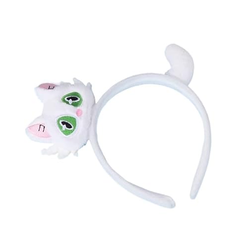 Niedlicher Plüsch-Katzen-Haarreif für Mädchen, Herbst und Winter, Kopfbedeckung, Cartoon-Haarbänder, Haarschmuck, Ornamente (A2) von YETONADO