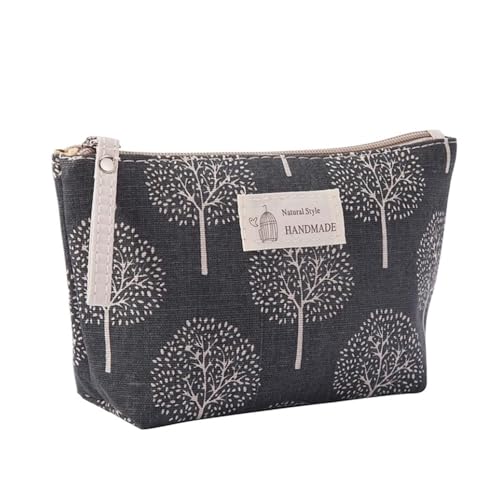 Reise-Aufbewahrungstasche aus weichem Segeltuch mit Bärenbaum-Motiv, für Damen, Kulturartikel-Organizer, niedliche Kosmetiktasche, tragbare Make-up-Tasche, Wunschbaum, Einheitsgröße von YETONADO
