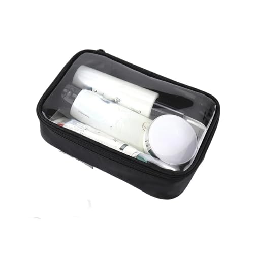Wasserdichte transparente Kosmetiktasche für Damen, Make-Up-Etui, Reise-Reißverschluss, transparent, Make-up, Schönheit, Wasch-Organizer, Bad-Kulturbeutel-Set, L, Einheitsgröße von YETONADO