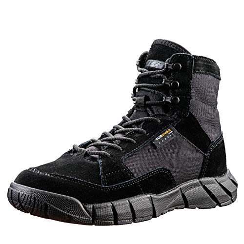 YEVHEV Tactical Schuhe Herren Leichte Militär Stiefel Ultralight Sportschuhe Verschleißfest Militärstiefel für Camping,Wandern,Sport,Outdoor (BLACK, Erwachsene, 44, Numerisch, EU Schuhgrößensystem, M) YEVHEV Tactical Schuhe Herren Leichte Militär Stiefel Ultralight Sportschuhe Verschleißfest Militärstiefel für Camping,Wandern,Sport,Outdoor (BLACK, Erwachsene, 44, Numerisch, EU Schuhgrößensystem, M) von YEVHEV