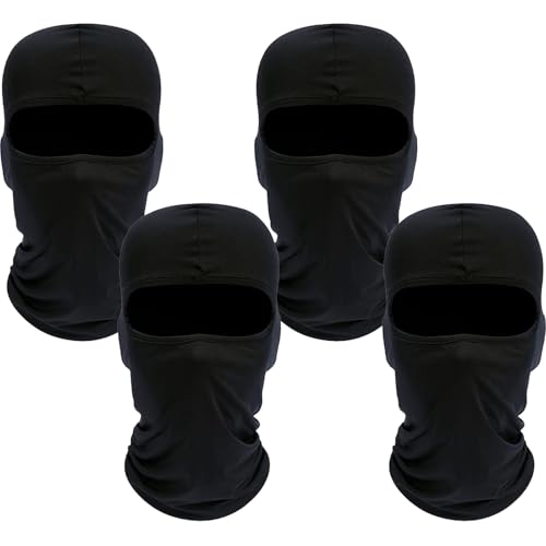 YEWCEP 4 Stücke Sturmhaube Motorrad Sommer, Motorrad Sturmhaube, für Herren und Damen Winddicht Multifunktional Gesichtshaube –UV-Schutz, Motorradfahren, Snowboarden für Radfahren Outdoor Sports von YEWCEP