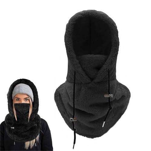 YEWCEP Plüsch Sturmhaube Mütze Winter, Winter Thermo Fleece Sturmhaube Damen Herren, Sturmhaube Winter für Radfahren, Skifahren, Motorradfahren Sturmhaube für Herren/Damen von YEWCEP