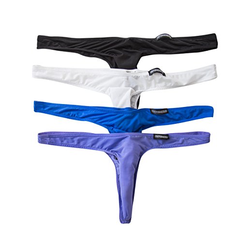 YFD Herren Tanga, transparent, sexy, 4er-Pack Gr. L, Stil 1 von YFD