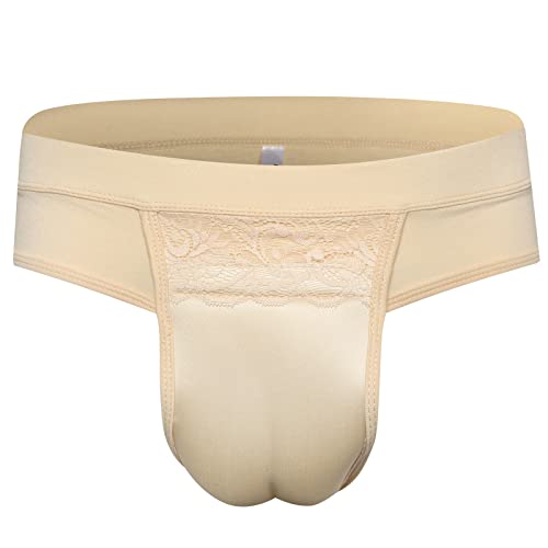 YFD Hiding Gaff Panty Shaping Pant Herren Unterwäsche für Crossdresser Transgender, Trans G-string Beige, M von YUFEIDA