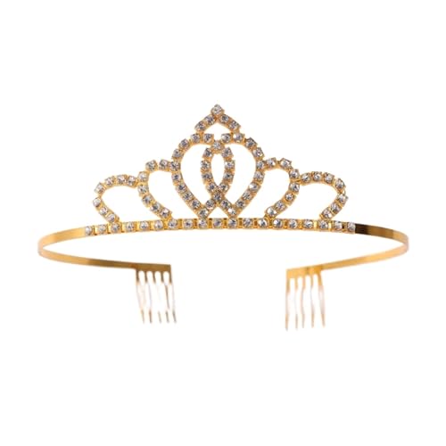 Braut-Kristall-Diademe und Kronen-Stirnbänder for Kinder, Mädchen, Brautschmuck, Abschlussball, Krone, Party, Hochzeit, Zubehör, Haarschmuck Zart Bequem(3) von YFDGD
