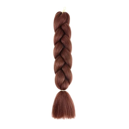 Haar Knoten Haarteil 24 Zoll Jumbo Braids Extensions Synthetisches Flechthaar Afro Ombre Farbe Kanekalon Haar For Kinder Zopf(21) von YFDGD