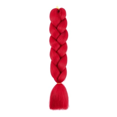 Haar Knoten Haarteil 24 Zoll Jumbo Braids Extensions Synthetisches Flechthaar Afro Ombre Farbe Kanekalon Haar For Kinder Zopf(A12) von YFDGD