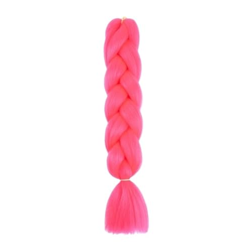 Haar Knoten Haarteil 24 Zoll Jumbo Braids Extensions Synthetisches Flechthaar Afro Ombre Farbe Kanekalon Haar For Kinder Zopf(A14) von YFDGD
