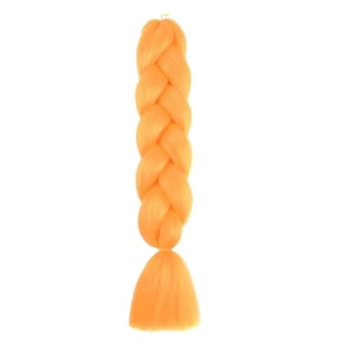 Haar Knoten Haarteil 24 Zoll Jumbo Braids Extensions Synthetisches Flechthaar Afro Ombre Farbe Kanekalon Haar For Kinder Zopf(A20) von YFDGD