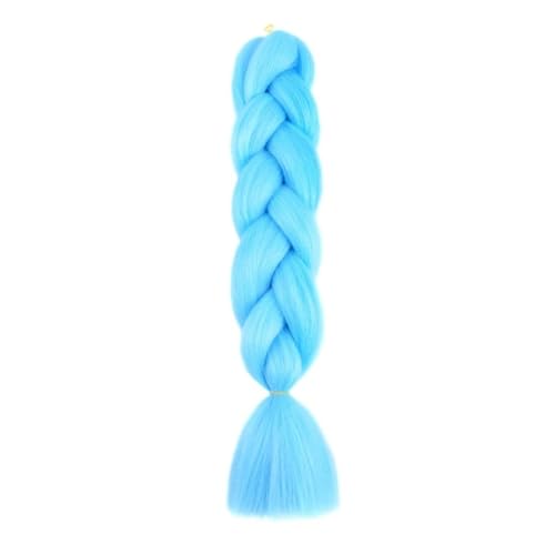 Haar Knoten Haarteil 24 Zoll Jumbo Braids Extensions Synthetisches Flechthaar Afro Ombre Farbe Kanekalon Haar For Kinder Zopf(A31) von YFDGD