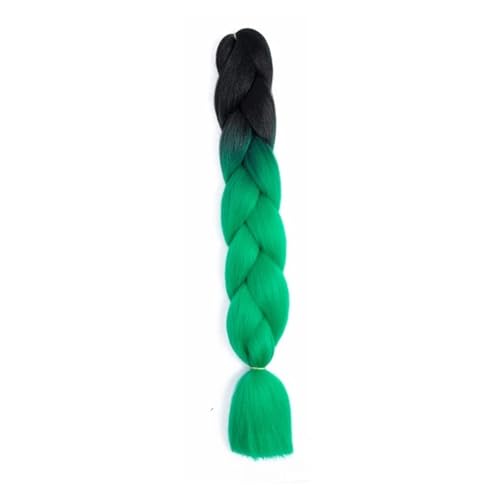 Haar Knoten Haarteil 24 Zoll Jumbo Braids Extensions Synthetisches Flechthaar Afro Ombre Farbe Kanekalon Haar For Kinder Zopf(B15) von YFDGD