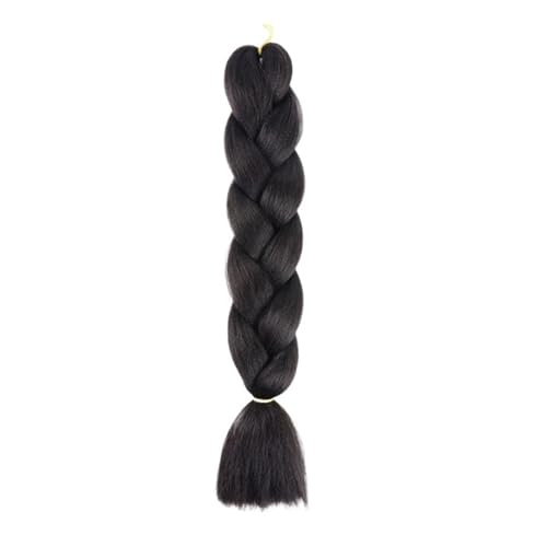 Haar Knoten Haarteil 24 Zoll Jumbo Braids Extensions Synthetisches Flechthaar Afro Ombre Farbe Kanekalon Haar For Kinder Zopf(I) von YFDGD