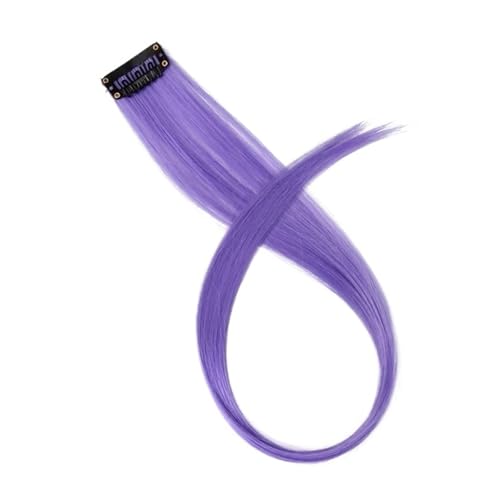 Haar Knoten Haarteil Alileader Synthetische Clip-In-Haarverlängerungen, 50 Cm, Glatt, Lang, Haarteile For Frauen Und Mädchen, Regenbogen, 57 Farben(13) von YFDGD