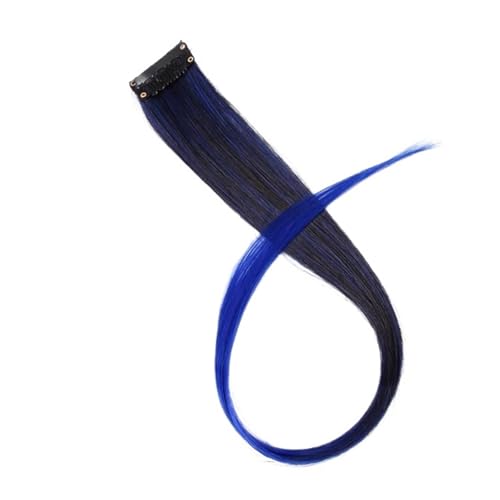 Haar Knoten Haarteil Alileader Synthetische Clip-In-Haarverlängerungen, 50 Cm, Glatt, Lang, Haarteile For Frauen Und Mädchen, Regenbogen, 57 Farben(25X50-30-S) von YFDGD