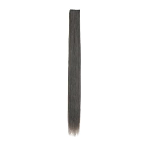 Haar Knoten Haarteil Farbige Clip-in-Haarverlängerungen, 61 Cm Lang, Glatt, Bunte Haarteile Mit Netz, Synthetisches Regenbogen-Haarteil For Frauen Und Mädchen(A132) von YFDGD