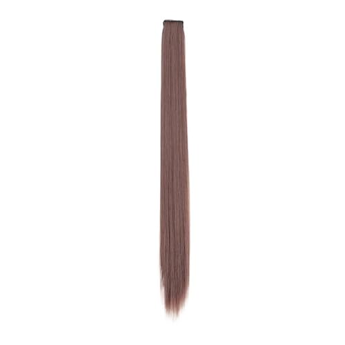 Haar Knoten Haarteil Farbige Clip-in-Haarverlängerungen, 61 Cm Lang, Glatt, Bunte Haarteile Mit Netz, Synthetisches Regenbogen-Haarteil For Frauen Und Mädchen(A138) von YFDGD