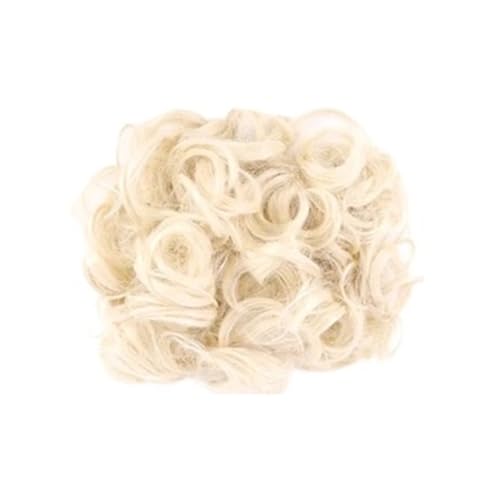 Haar Knoten Haarteil Synthetische Große Kammclips In Lockiger Haarverlängerung Gefälschte Haarteile Chignon Frauen Hochsteckfrisur Abdeckung Haarteilverlängerung Haarknoten(1B) von YFDGD