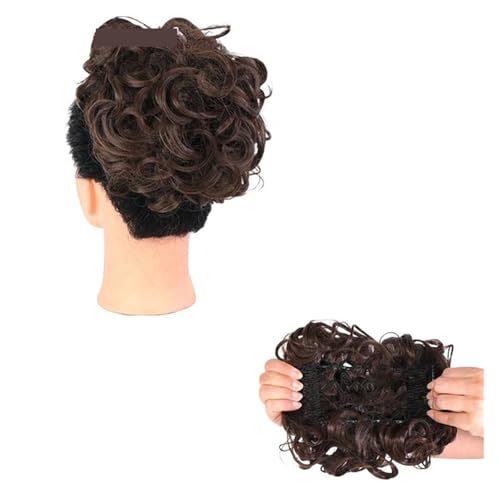 Haar Knoten Haarteil Synthetische Große Kammclips In Lockiger Haarverlängerung Gefälschte Haarteile Chignon Frauen Hochsteckfrisur Abdeckung Haarteilverlängerung Haarknoten(F) von YFDGD